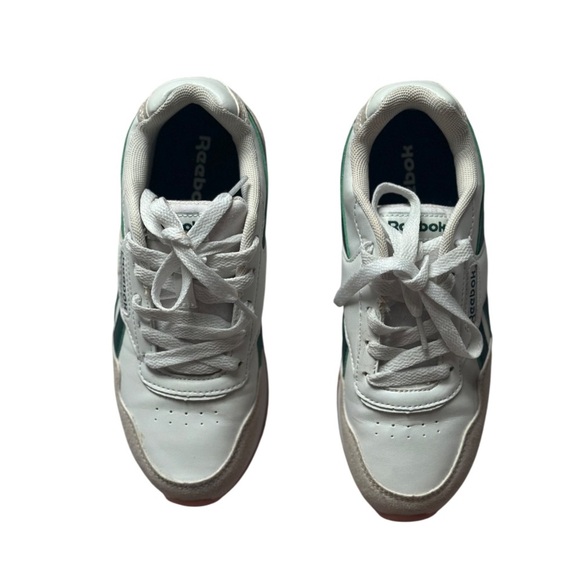 Reebok Glide Running Shoe Athletic Sneaker White Gray Suede Youth 3 - Picture 3 of 6